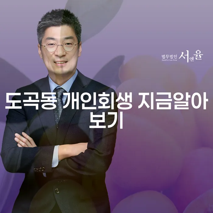 도곡동 개인회생 지금알아보기