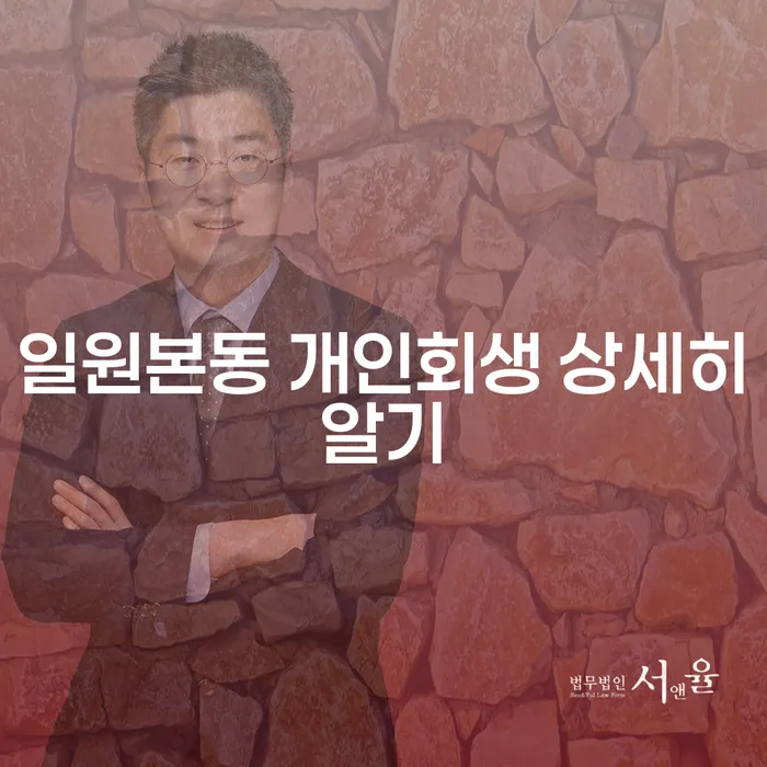 일원본동 개인회생 상세히알기