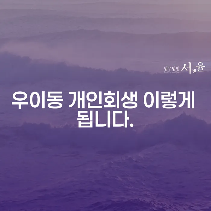 우이동 개인회생 이렇게 됩니다.