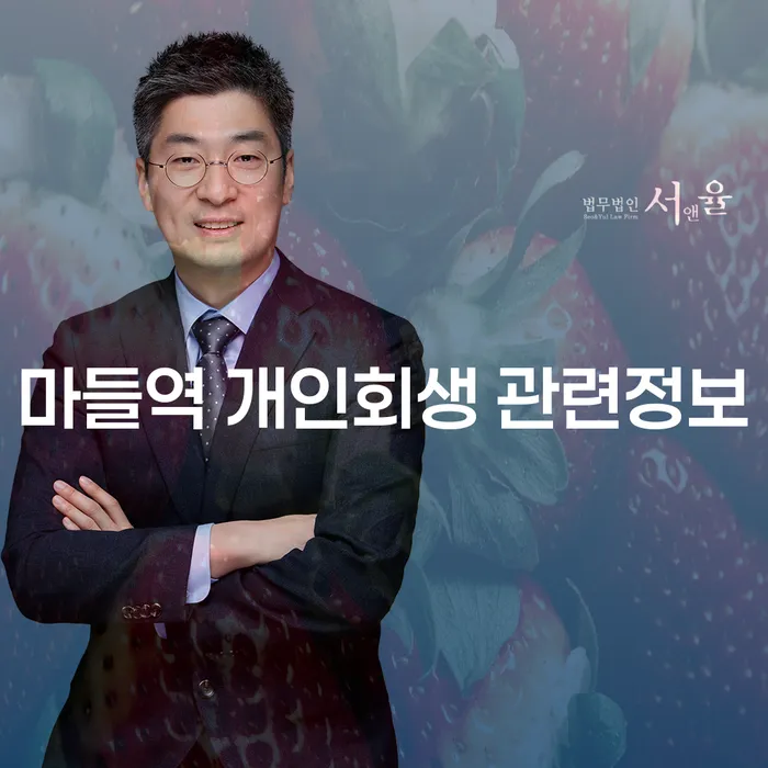 마들역 개인회생 관련정보